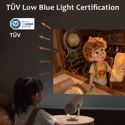 Lenovo Portable 4K Projector 100M Android 12 WIFI 6 TOF No-Sense Auto Focus Outdoor Full HD Projector Video Movie Home Theater